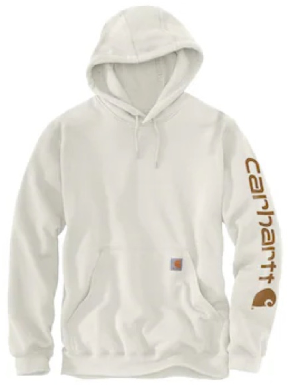 NWT Carhartt K288 Loose Fit Logo Sleeve Hoodie Beige XL Tall Men’s